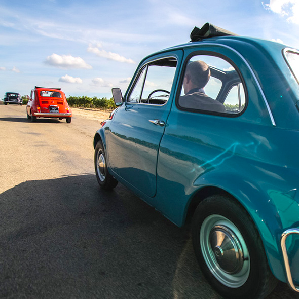 Dolce vita Fiat 500 côte d'azur