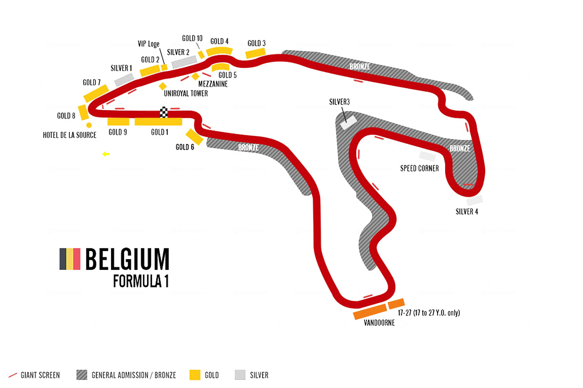 Grand Prix de Formule 1 de SpaFrancorchamps 2024 Belgique Loges et