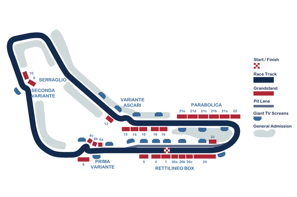 Formula 1 Monza Grand Prix 2024, Hospitality VIP Sport Packages